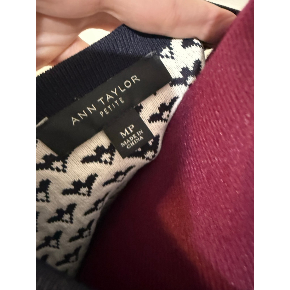 Ann Taylor Midi Knit Dress Medium Petite - Picture 5 of 5